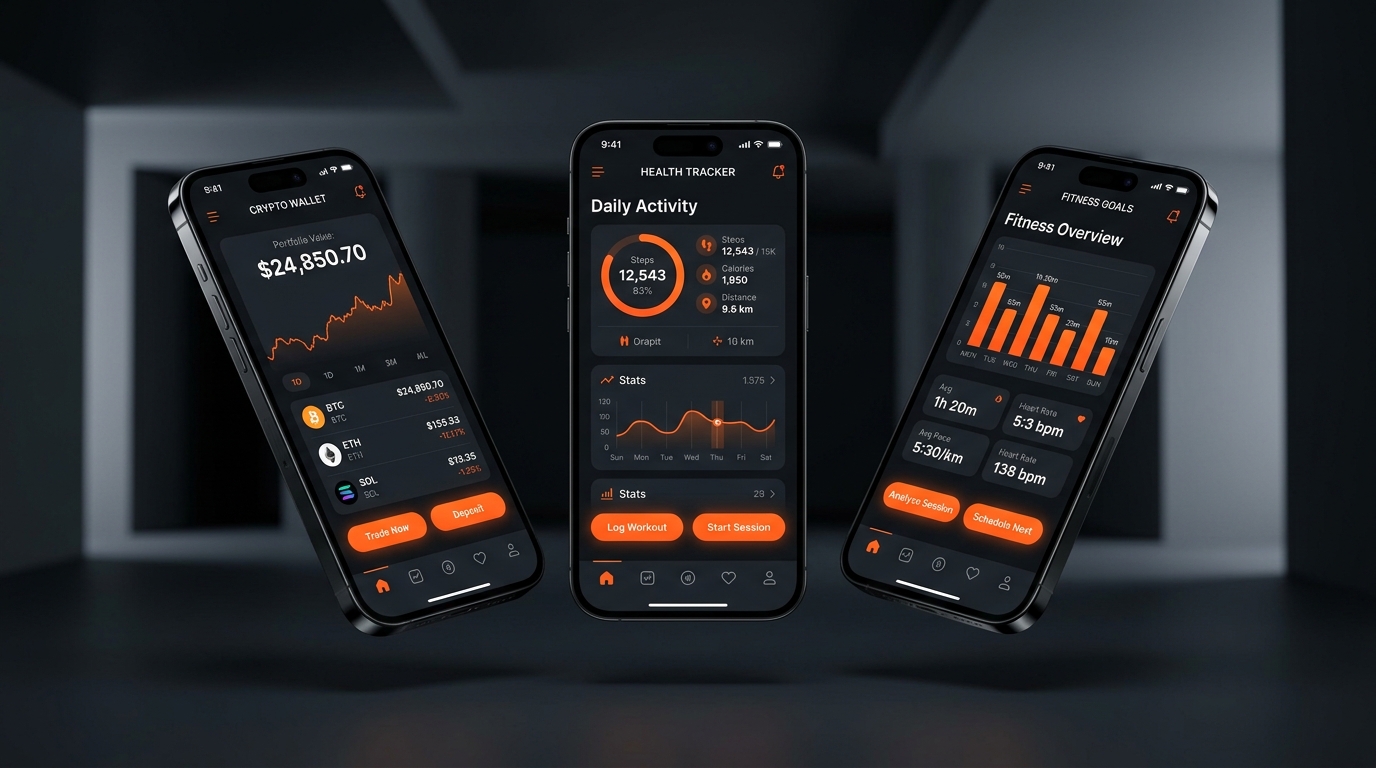 Crypto & Health Mobile App Suite